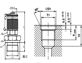 測(cè)壓接頭 EMA3 外螺紋測(cè)試點(diǎn)接頭 - 連接螺紋M16x2、PARKER卡套接頭、PARKER接頭