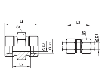 G 直通接頭、PARKER卡套接頭、PARKER接頭