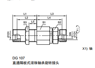 DG 隔板式滾珠軸承旋轉(zhuǎn)接頭、parker球閥、PARKER卡套接頭