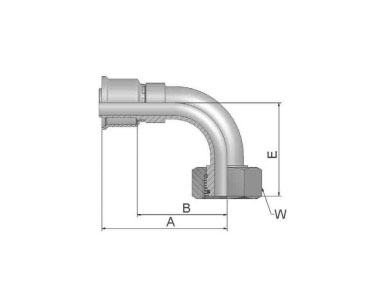 Parker膠管派克膠管接頭26系列1CF26公制24°錐內(nèi)螺紋帶O形圈 輕系列 90°接頭、parker球閥、PARKER接頭