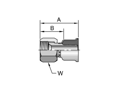 Parker膠管派克膠管接頭26系列16826JIC37? SAE 45? 雙錐 內(nèi)螺紋 直接頭、PARKER接頭、PARKER卡套接頭